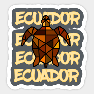 Tortuga Marina Ecuador Sticker